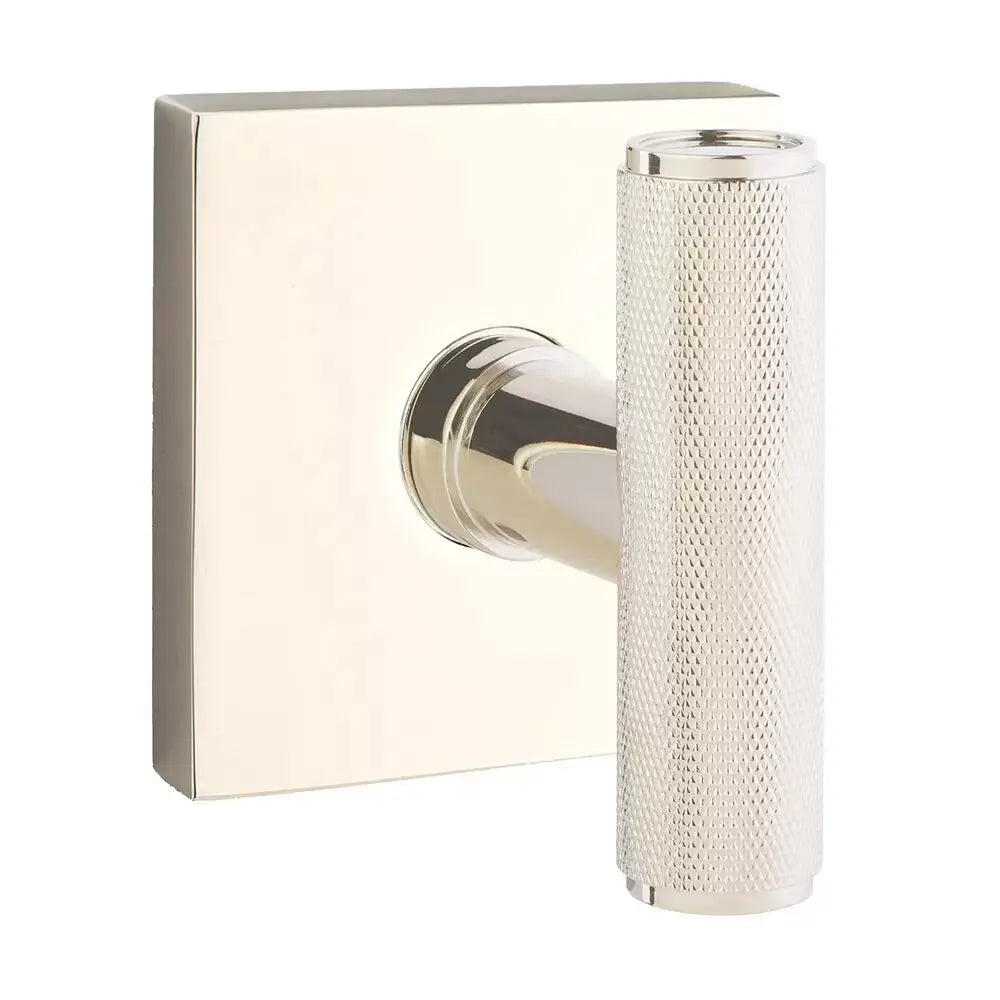Emtek Ace Knurled Knob with Square Rosette by Emtek