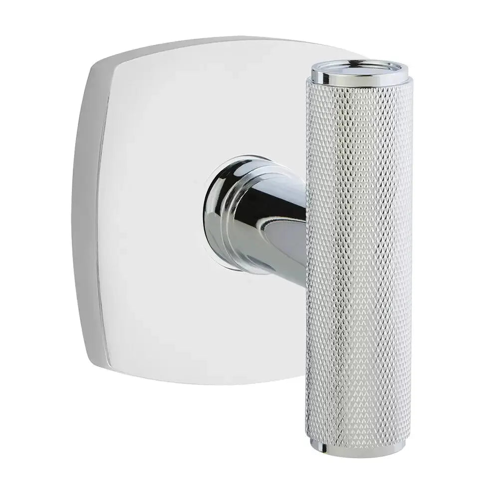 polished chrome door knob