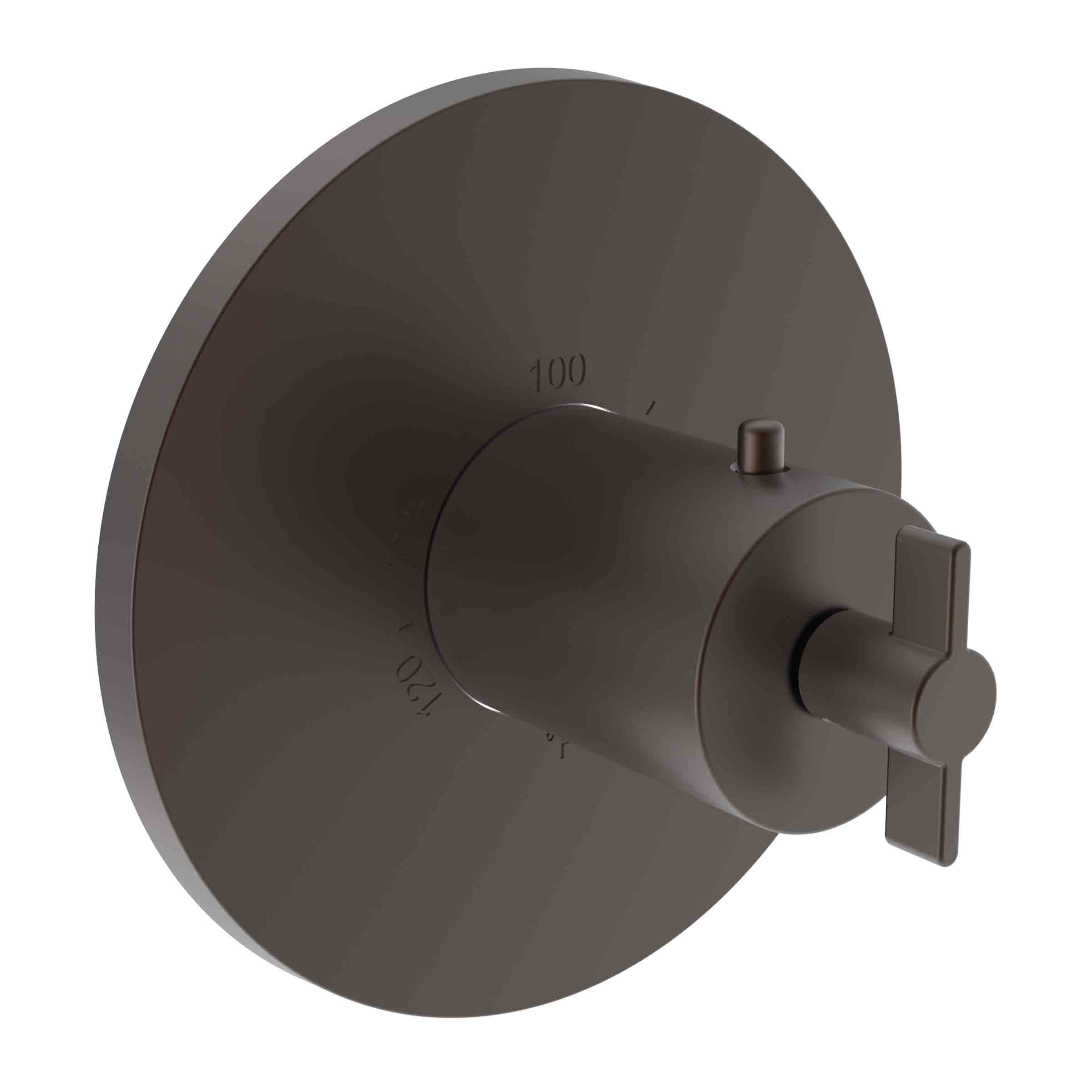 Newport Brass Tolmin 3/4" Round Thermostatic Trim Plate with Handle