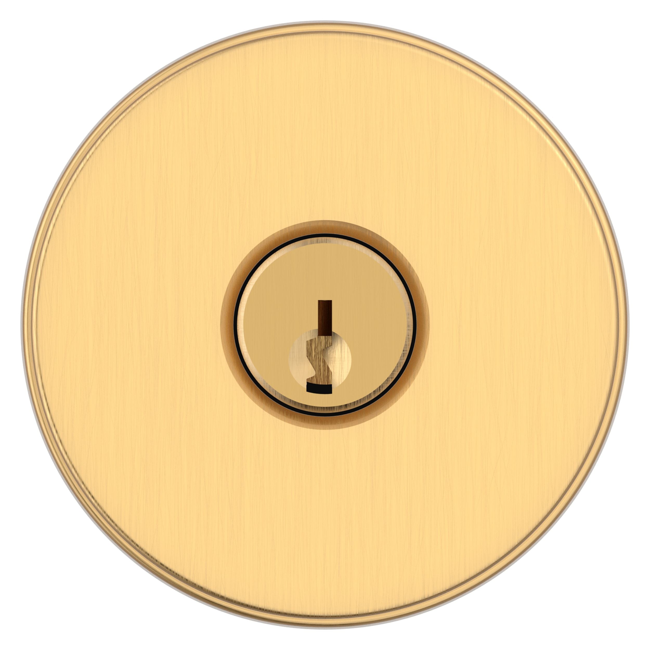 satin brass door knob