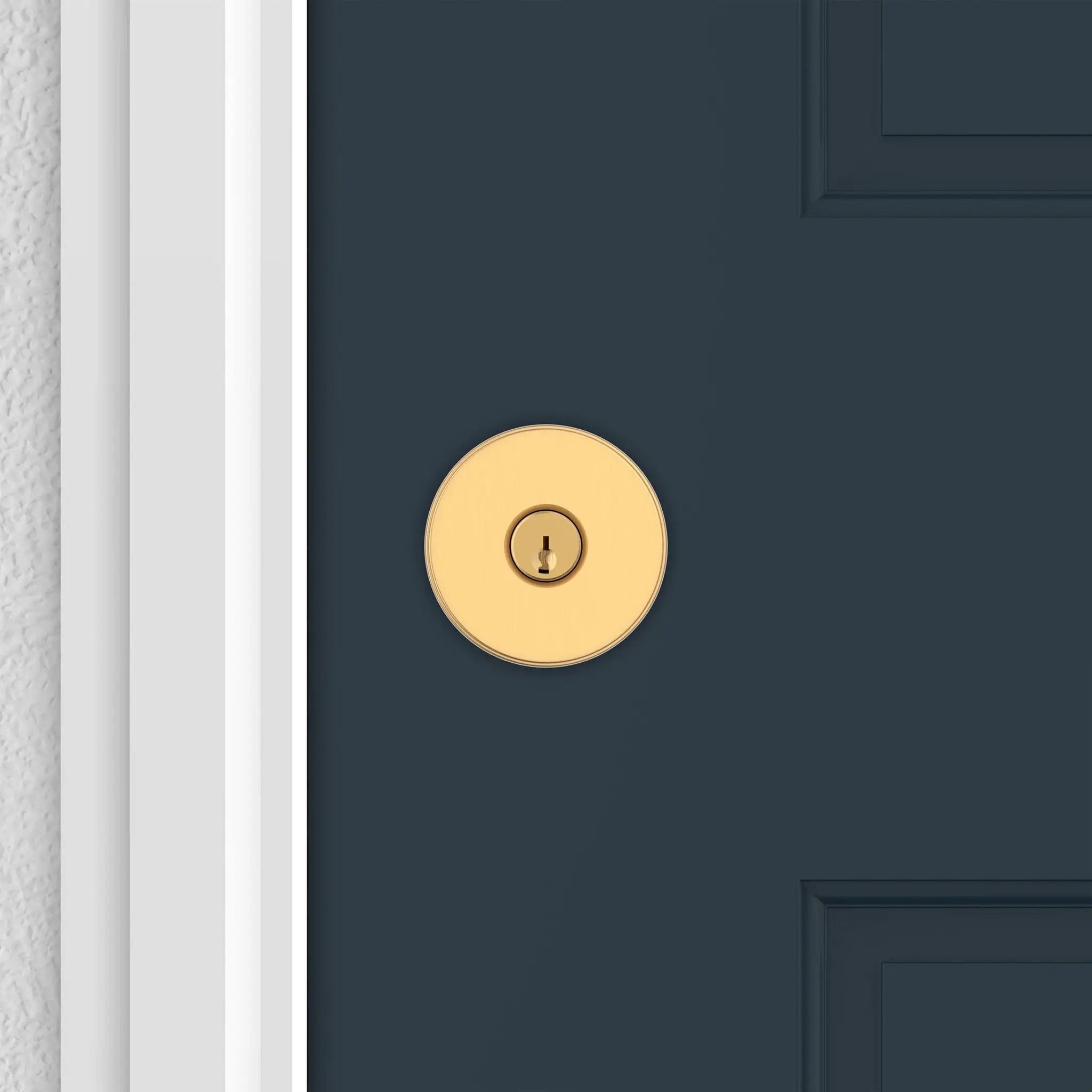 satin brass door knob