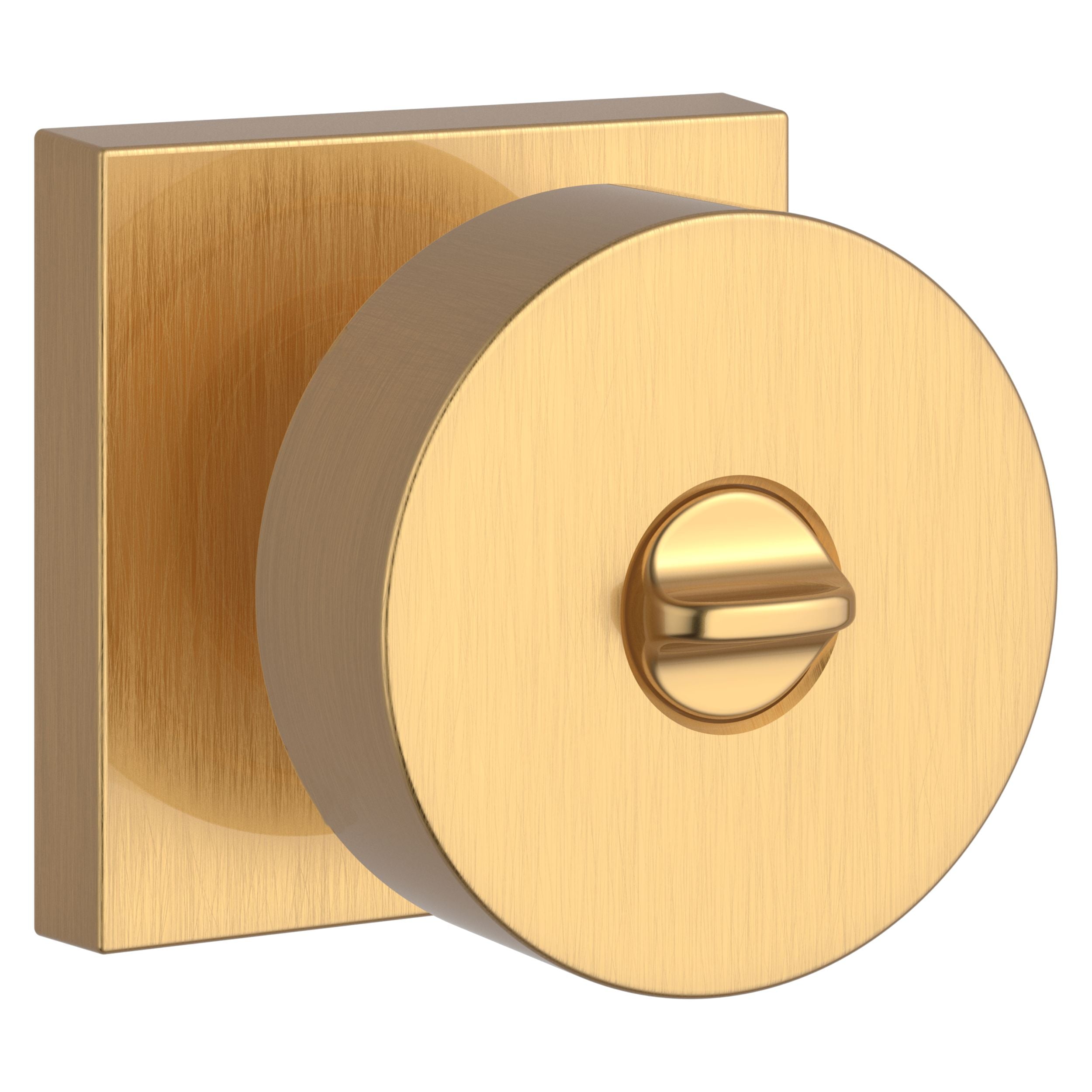 satin brass door knob