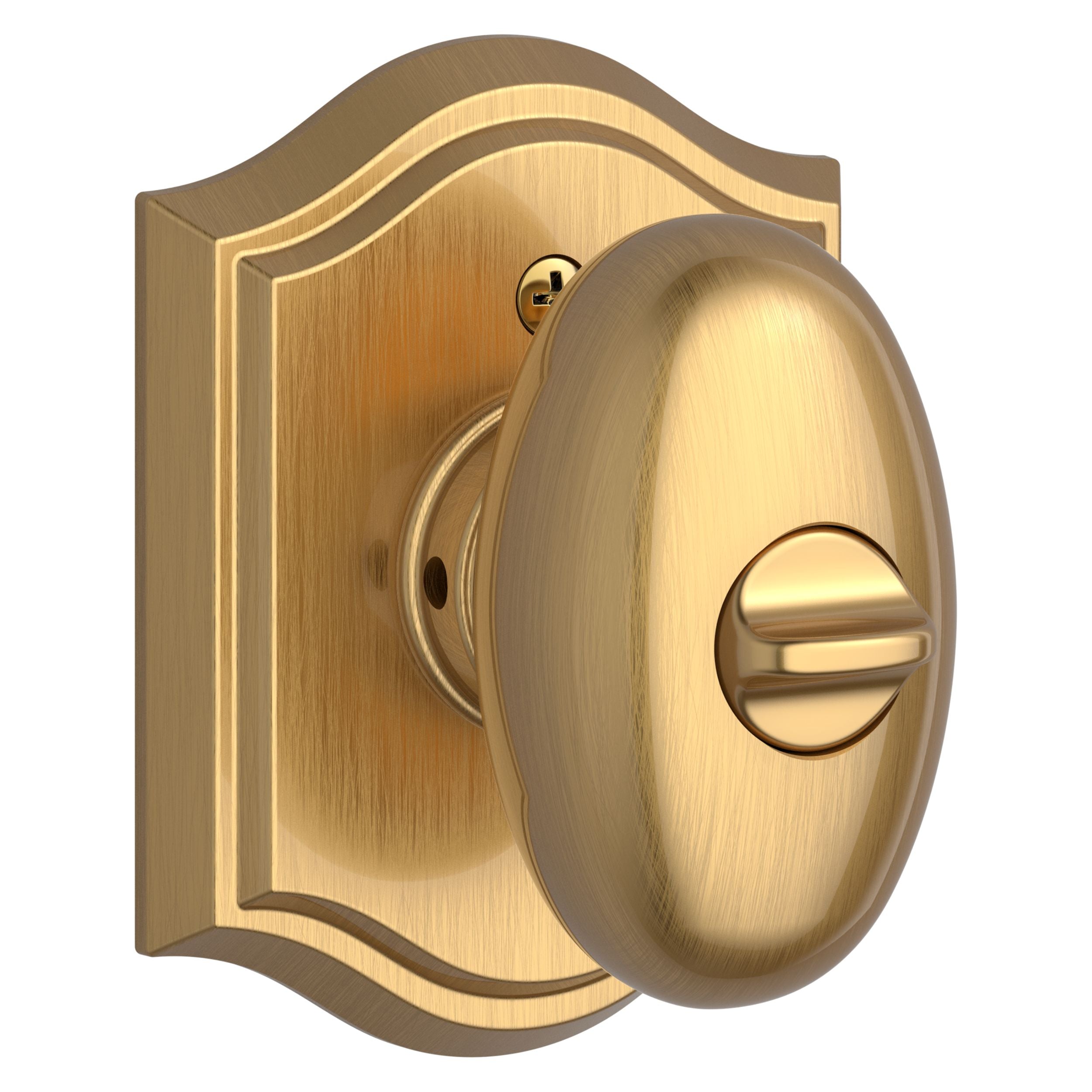satin brass door knob