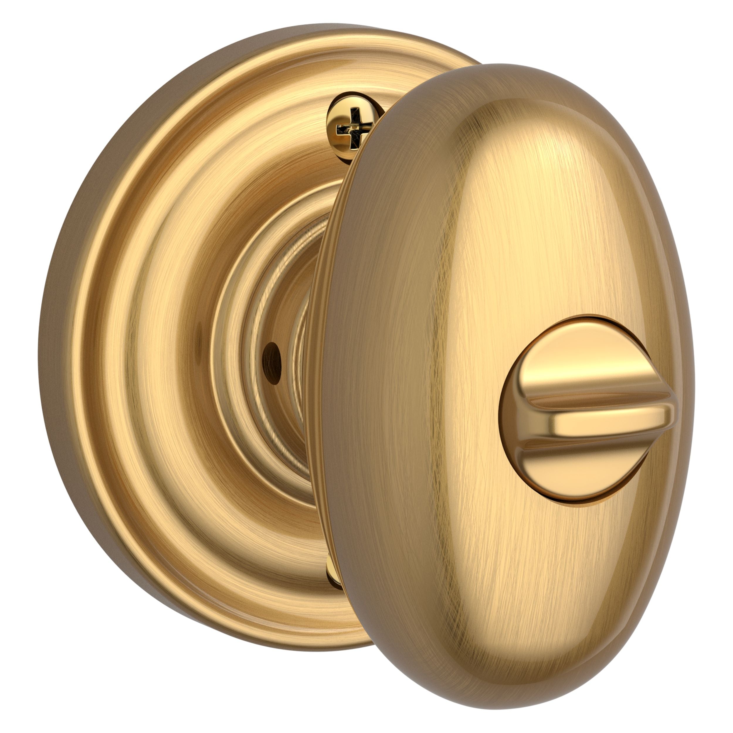 Baldwin Reserve Ellipse Knob and Traditional Round Rose