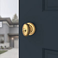 satin brass door knob