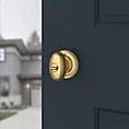 satin brass door knob
