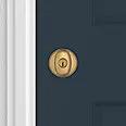satin brass door knob