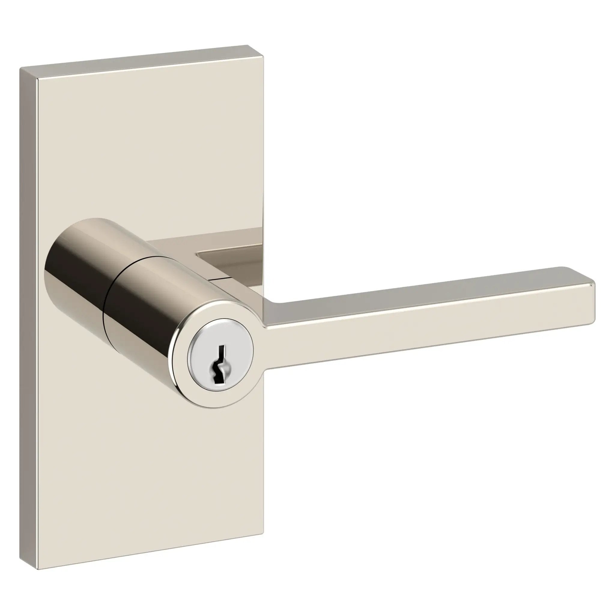 Baldwin Reserve Square Lever and Contemporary 5" Rose by Baldwin