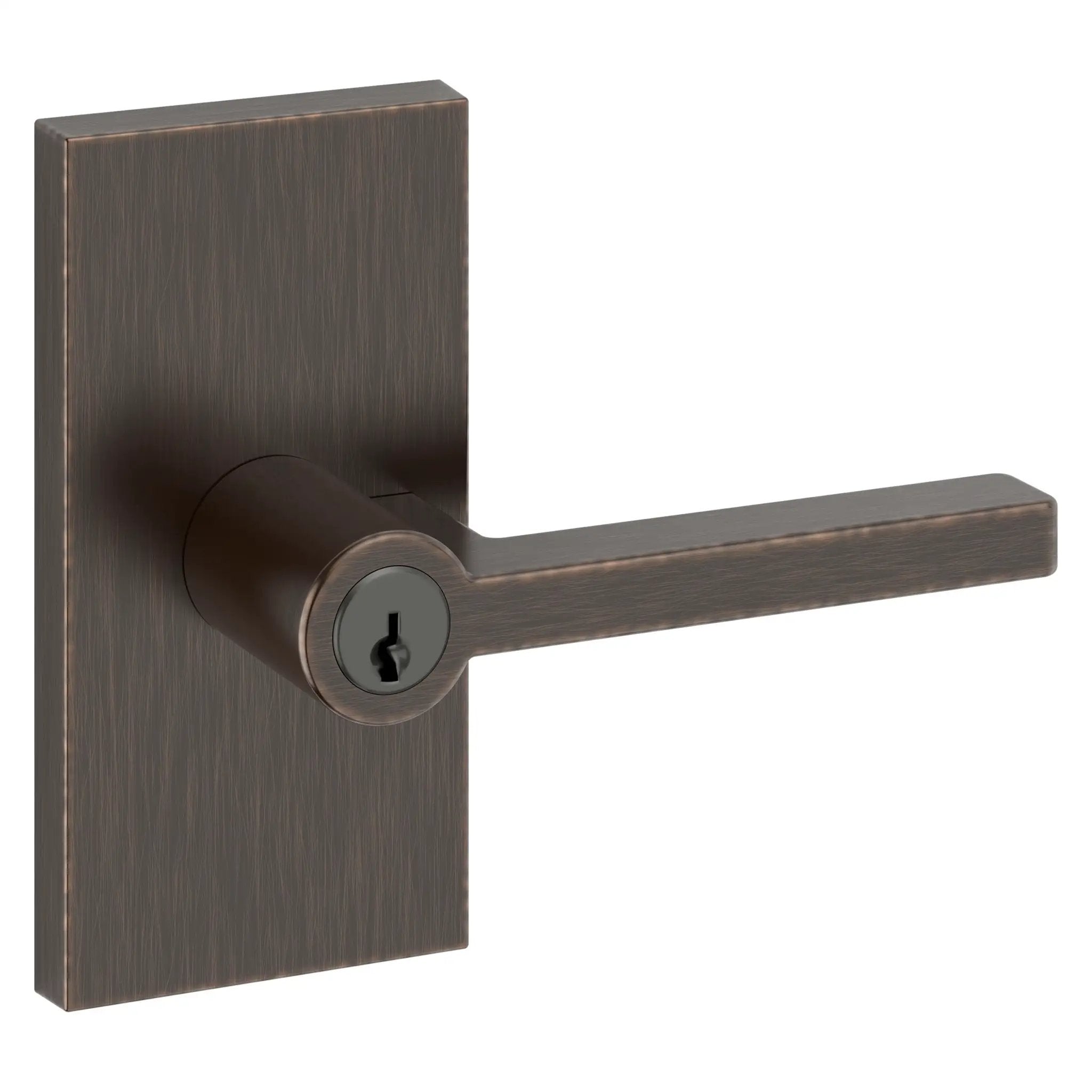 Baldwin Reserve Square Lever and Contemporary 5" Rose by Baldwin