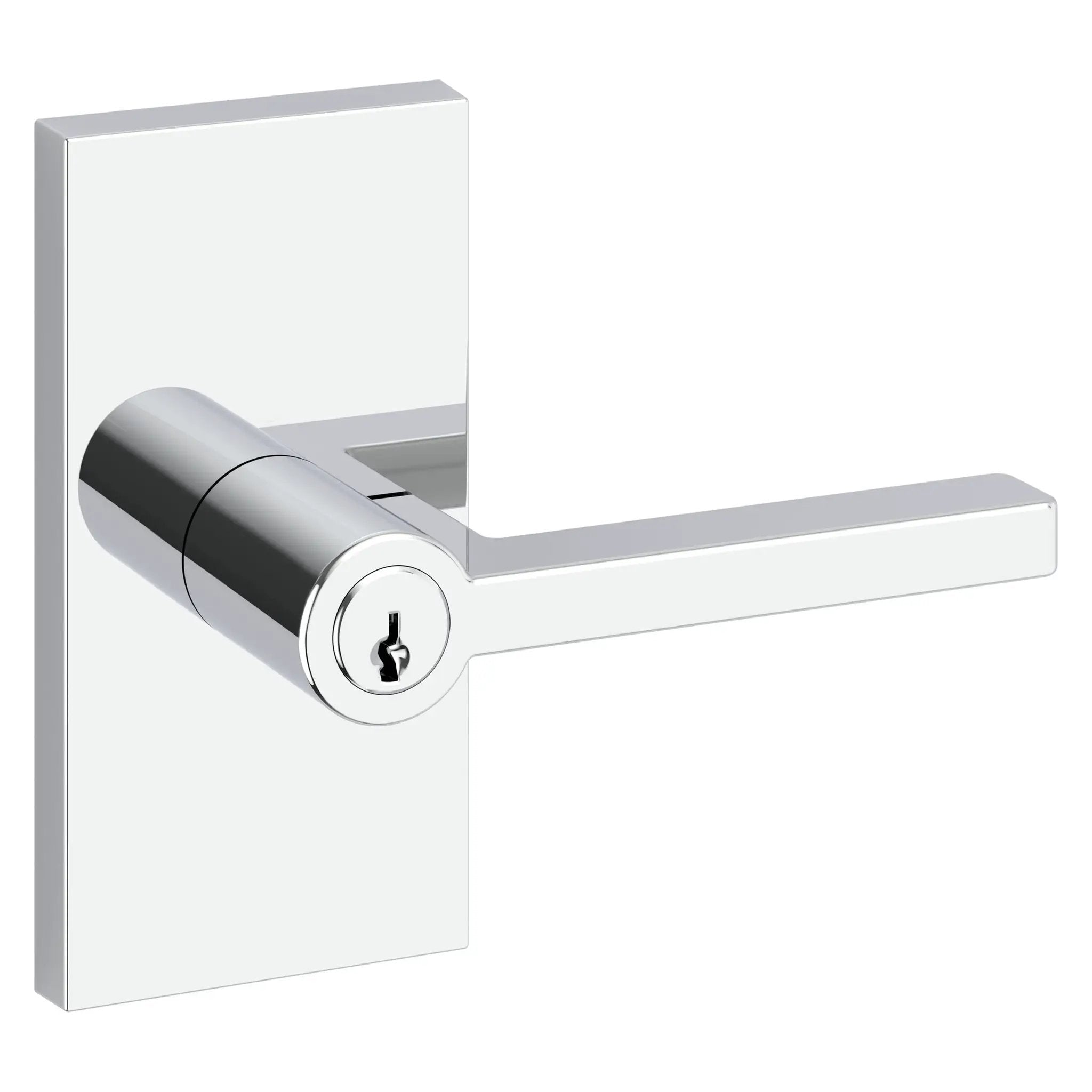 Baldwin Reserve Square Lever and Contemporary 5" Rose by Baldwin