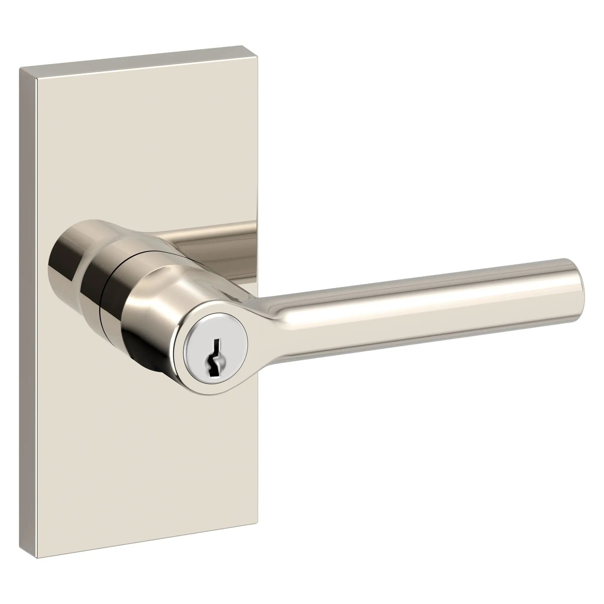 Baldwin Reserve Tube Lever and Contemporary 5" Rose by Baldwin