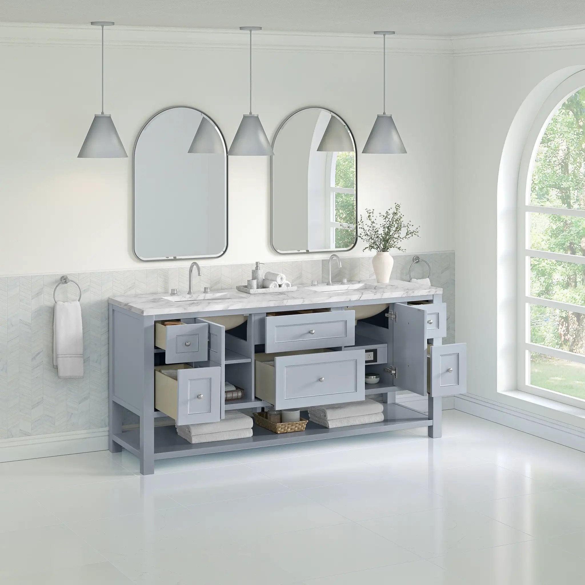 serenity blue vanity