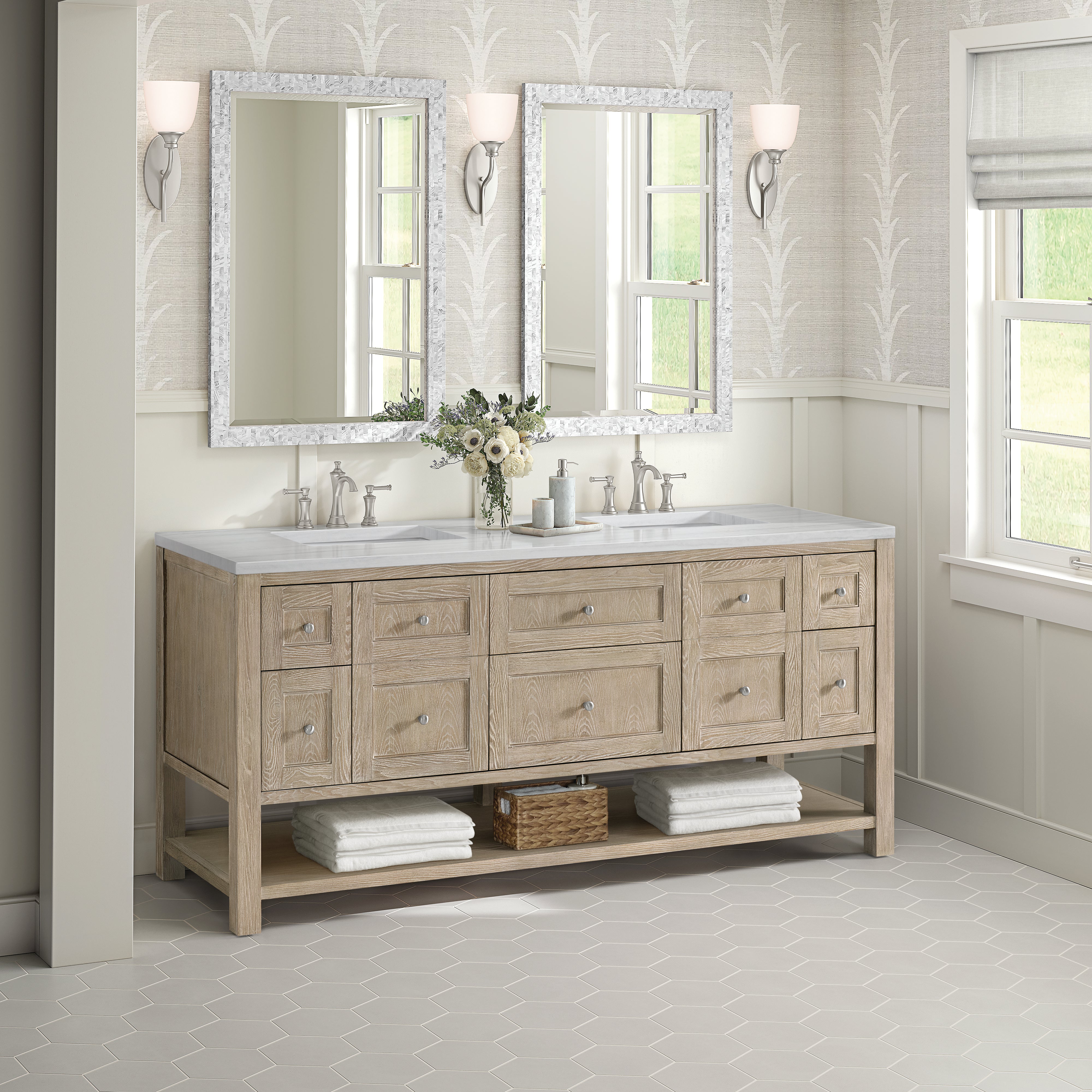 arctic fall solid surface top vanity