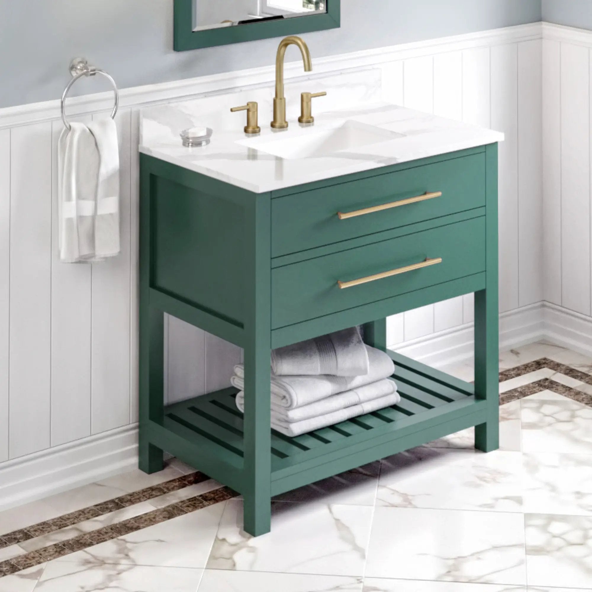 Jeffrey Alexander 36" Wavecrest Vanity Set by Jeffrey Alexander