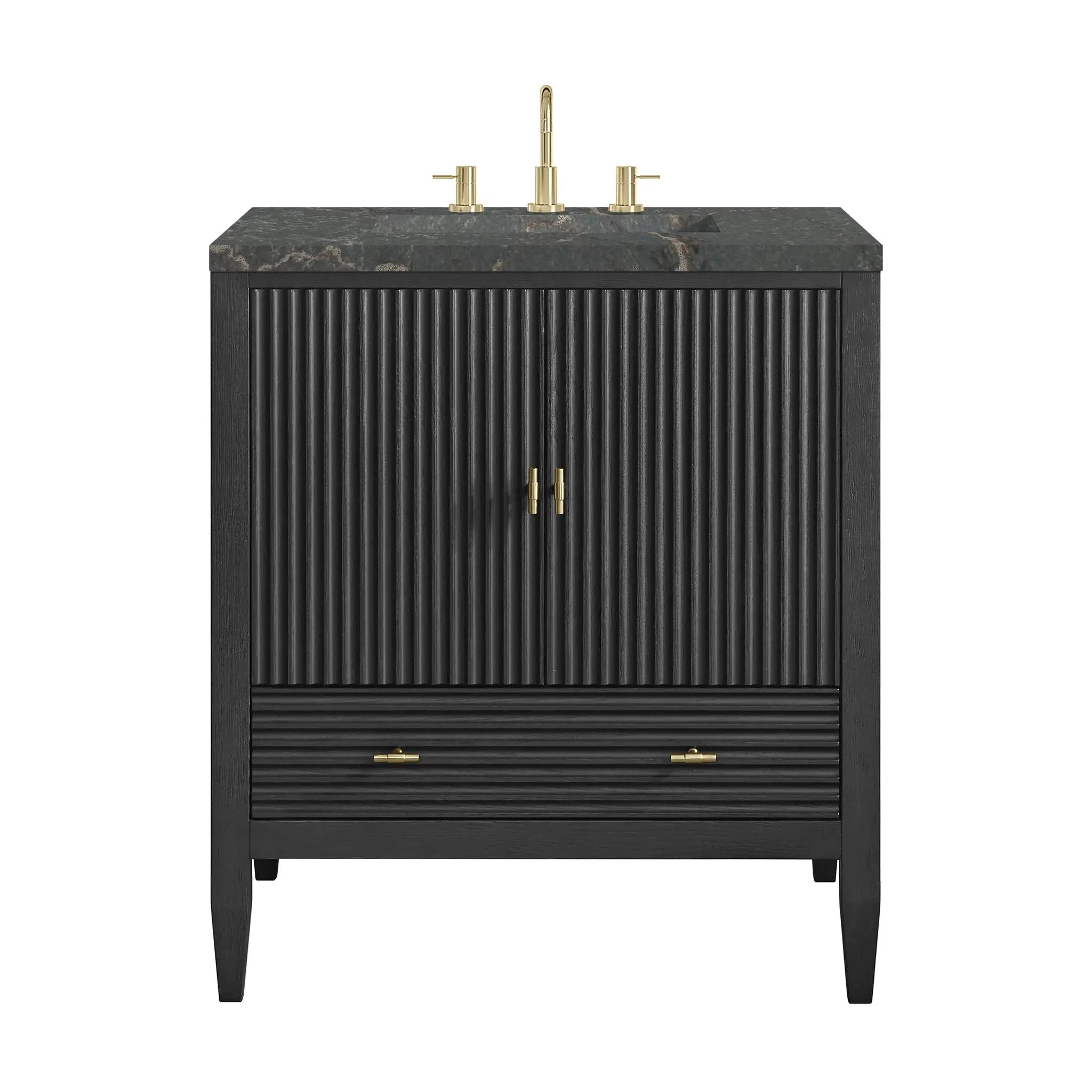 James Martin Myrrin 30" Single Vanity Set - Carbon Oak by James Martin Vanities