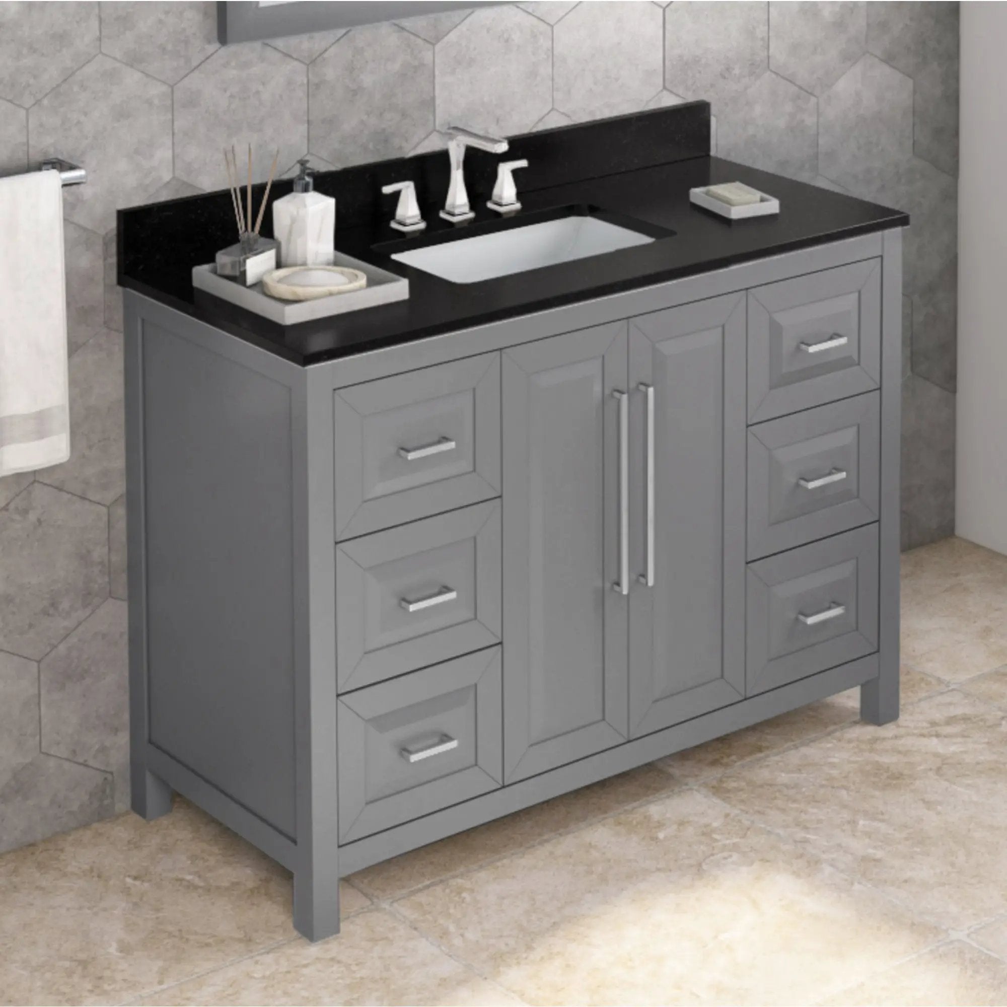 Jeffrey Alexander 48" Cade Vanity Set by Jeffrey Alexander