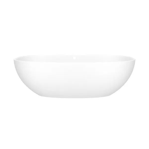 matte white bathtub