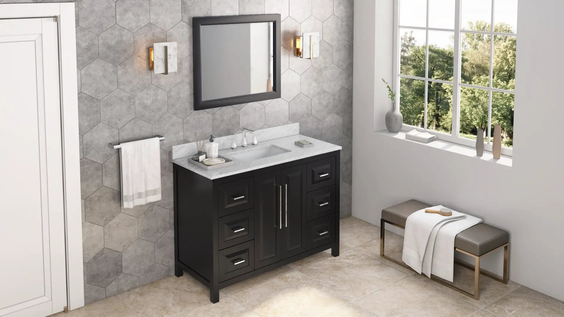 black vanity