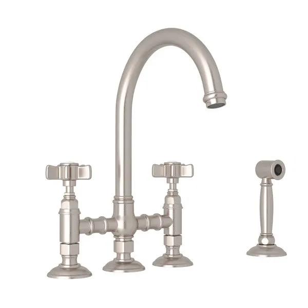 Rohl San Julio Bridge Kitchen Faucet with Side Spray by Rohl