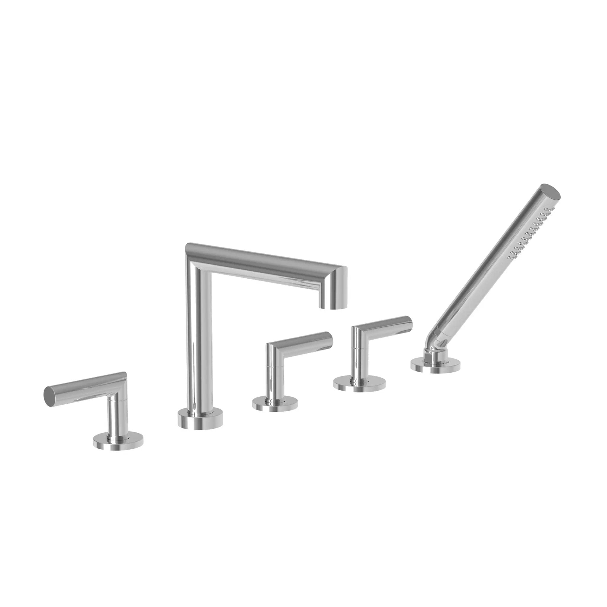 polished chrome tub faucet