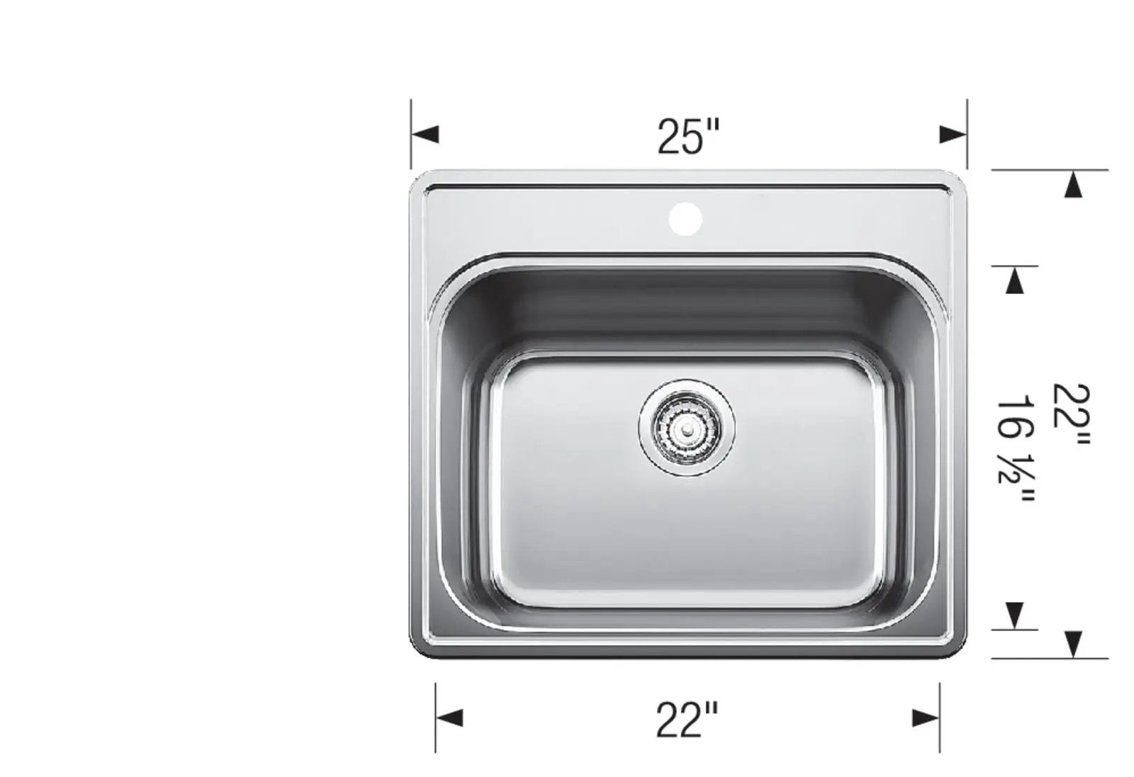 satin brushed stainless steel sink