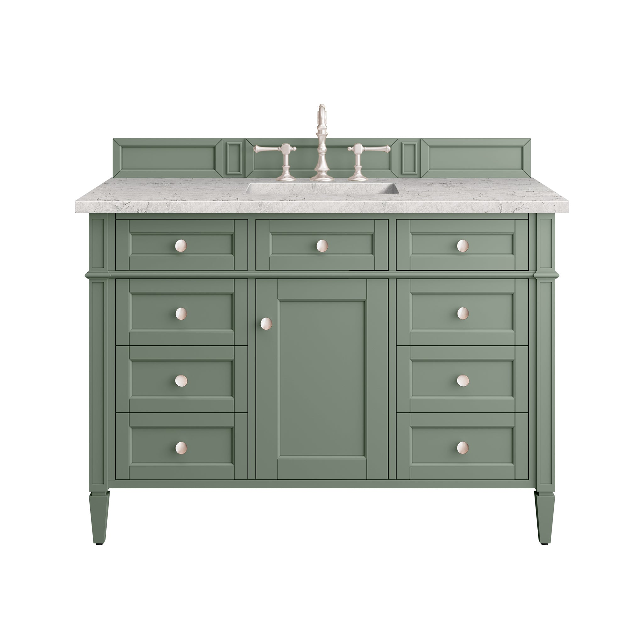 James Martin Vanities Brittany 48" Single Vanity - Smokey Celadon