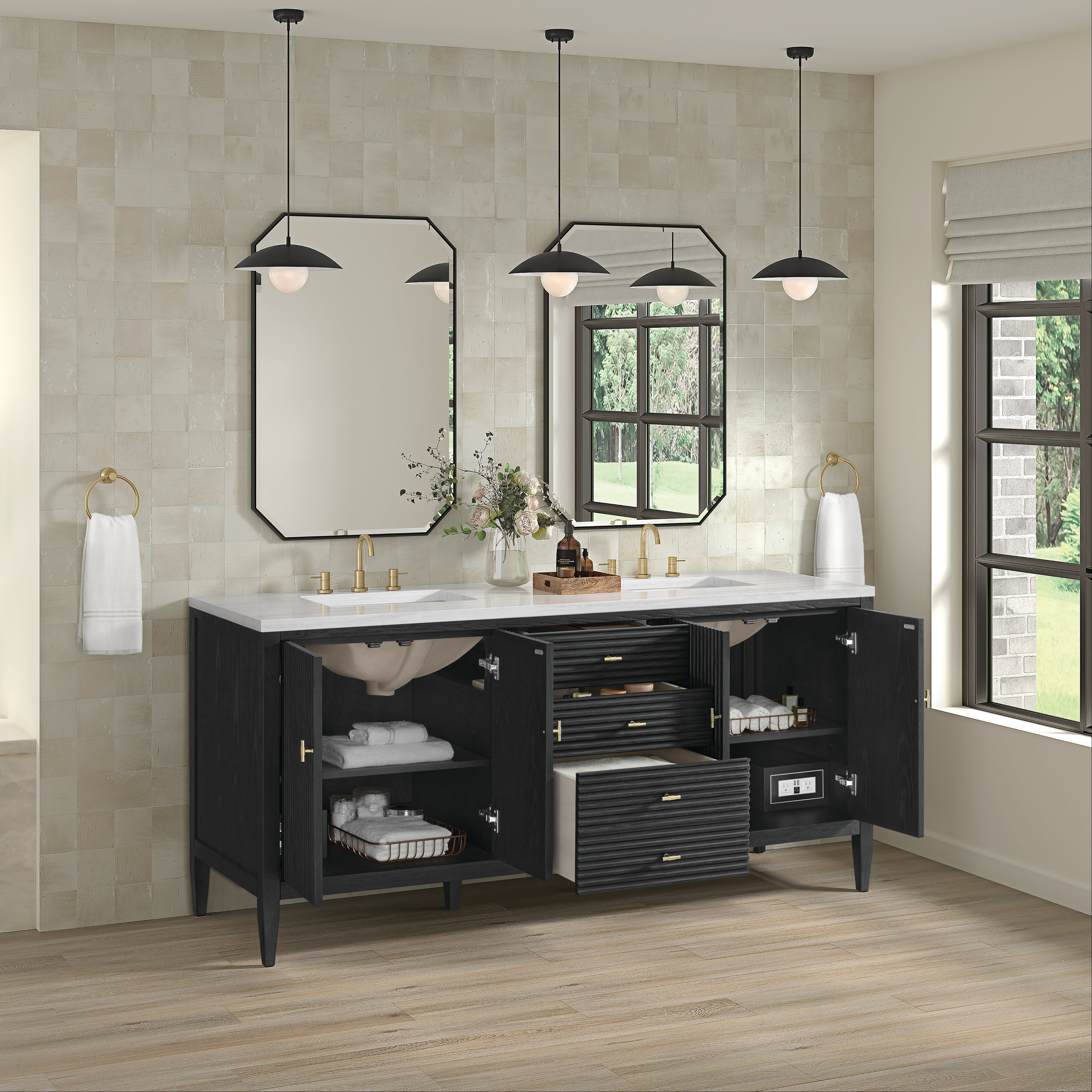 arctic fall solid surface top vanity