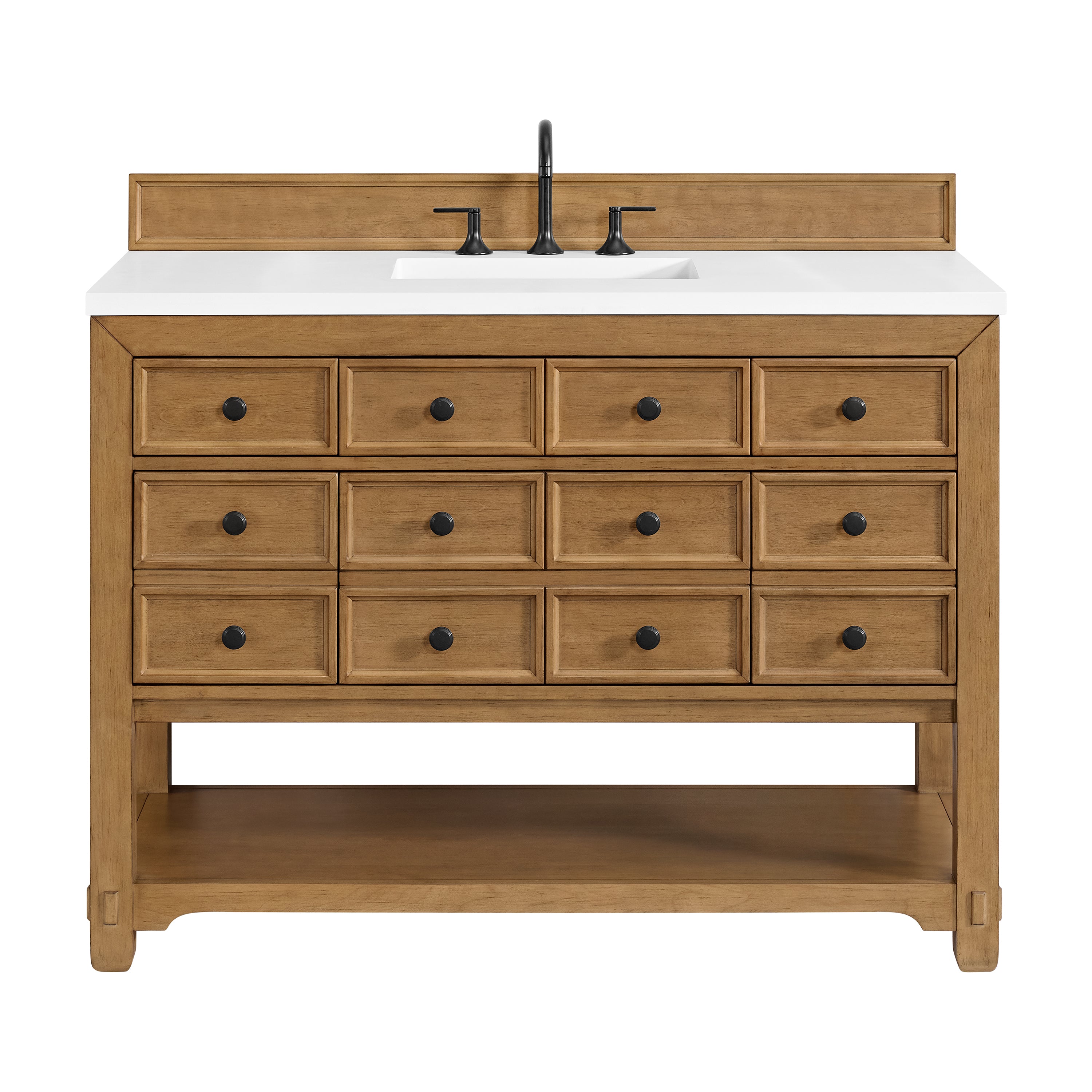 James Martin Vanities Malibu 48" Single Vanity - Amber Birch