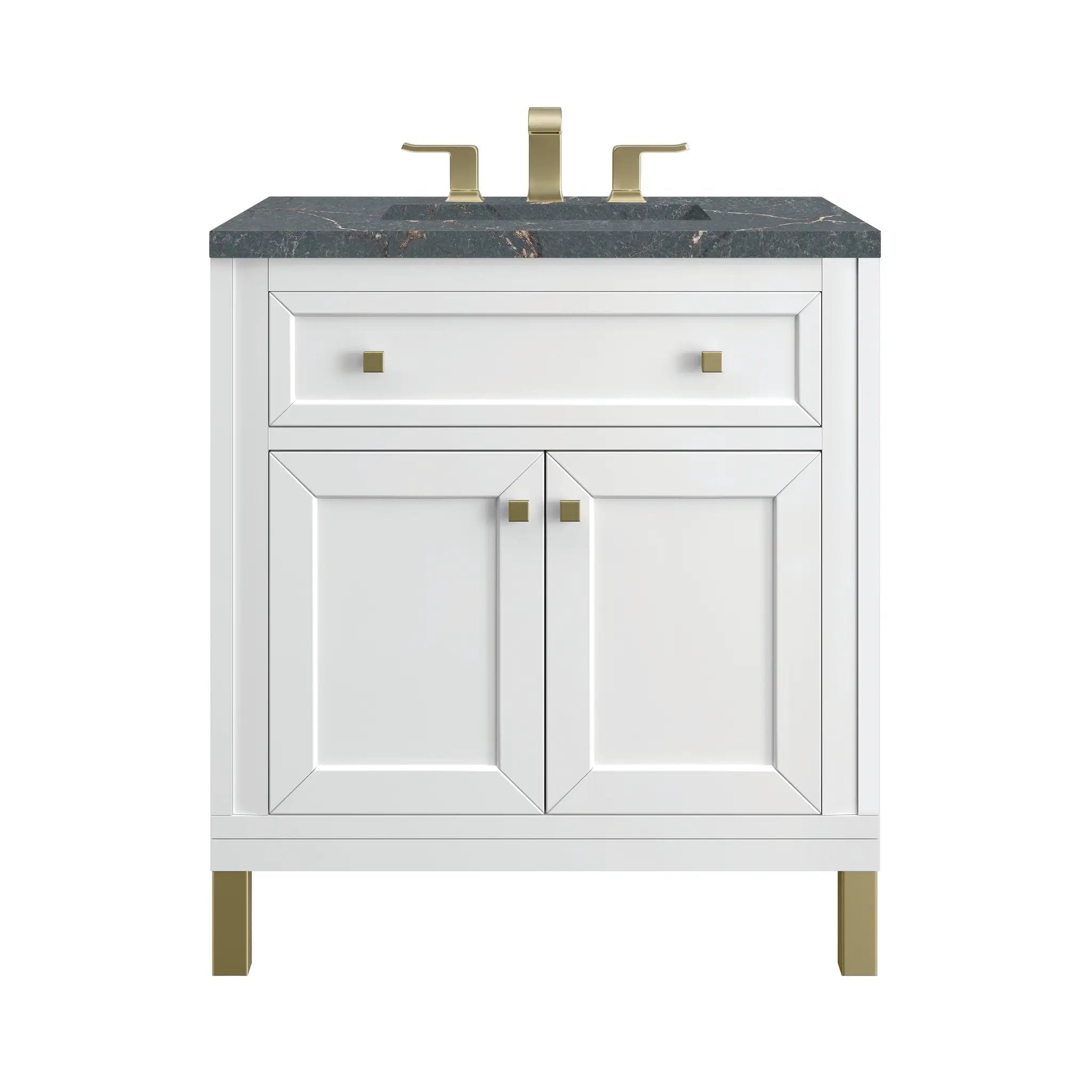 James Martin Chicago 30" Single Vanity Set - Glossy White by James Martin Vanities