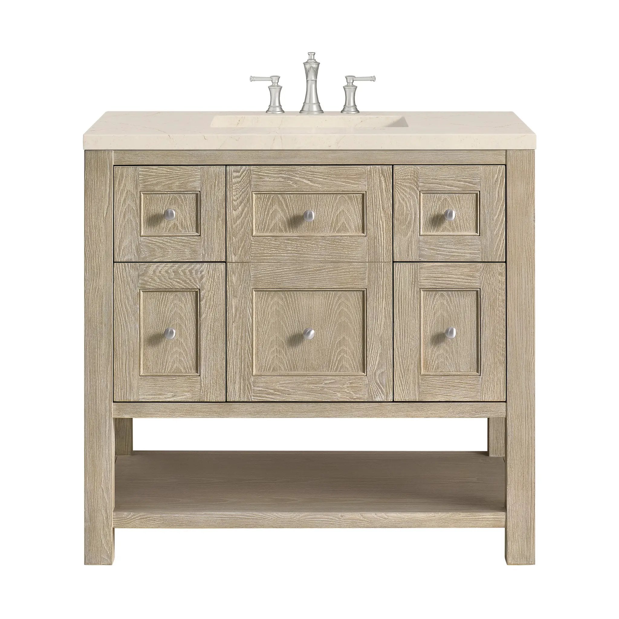 James Martin Breckenridge 36" Single Vanity Set - Whitewashed Oak by James Martin Vanities