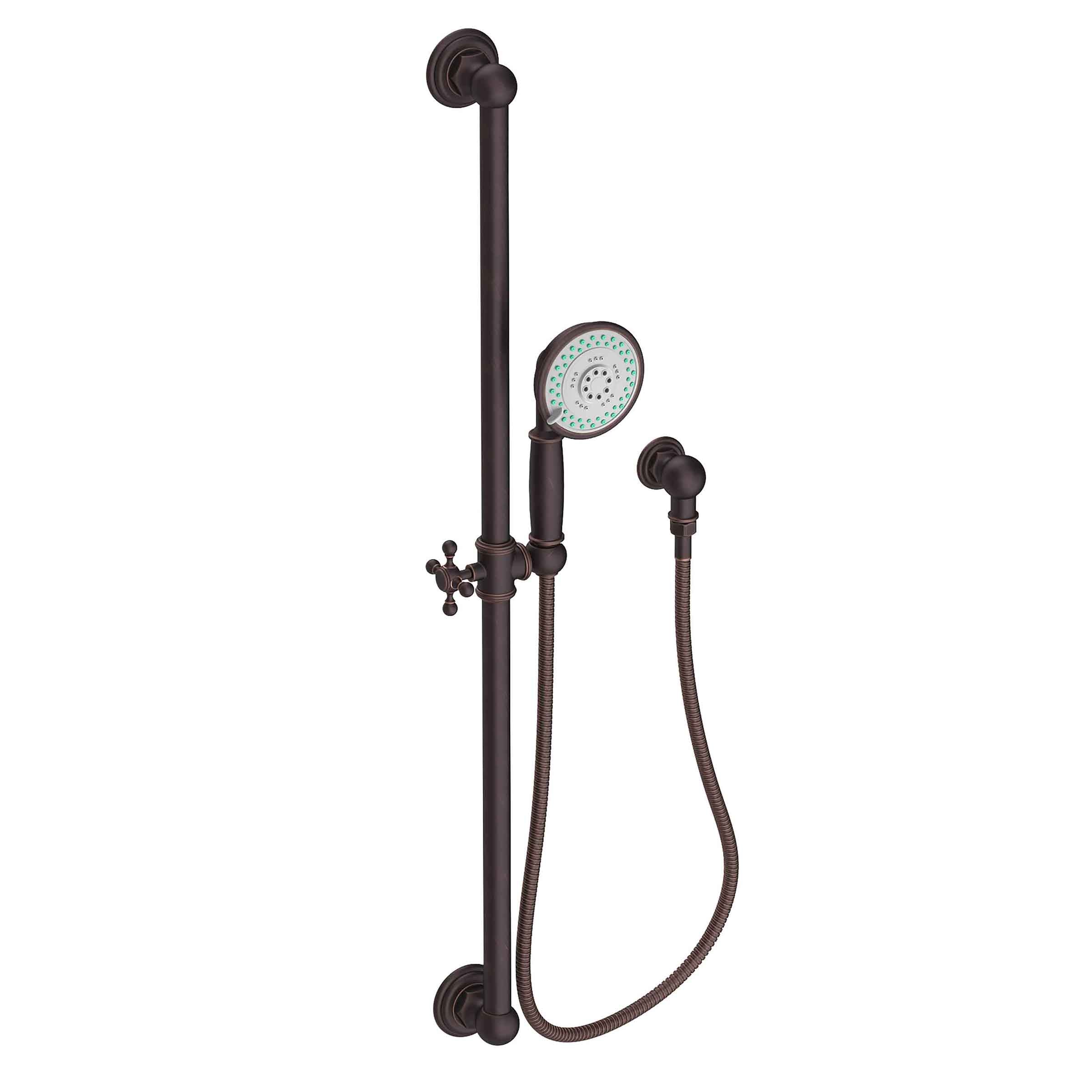Newport Brass Tub & Shower Slide Bar with Multifunction Hand Shower Set