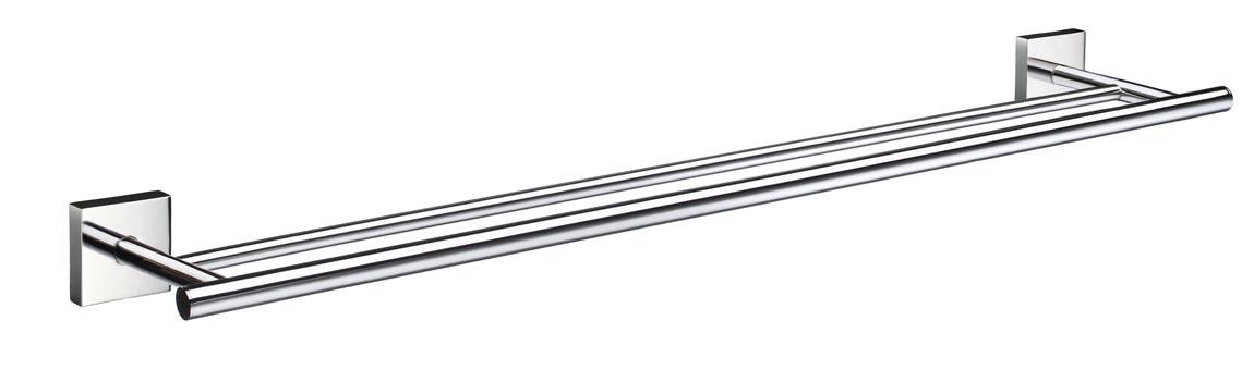 polished chrome towel rail