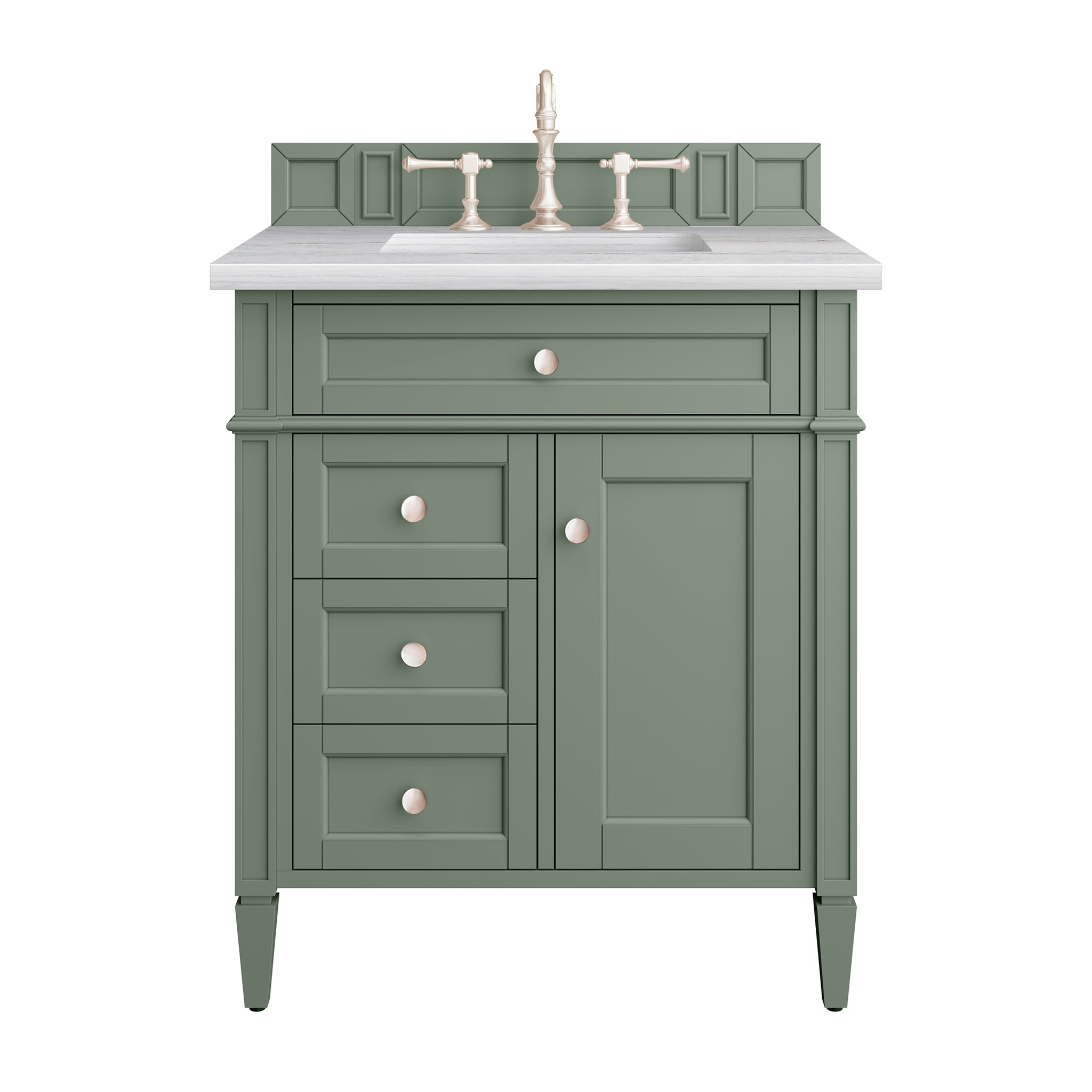 James Martin Brittany 30" Single Vanity Set - Smokey Celadon by James Martin Vanities
