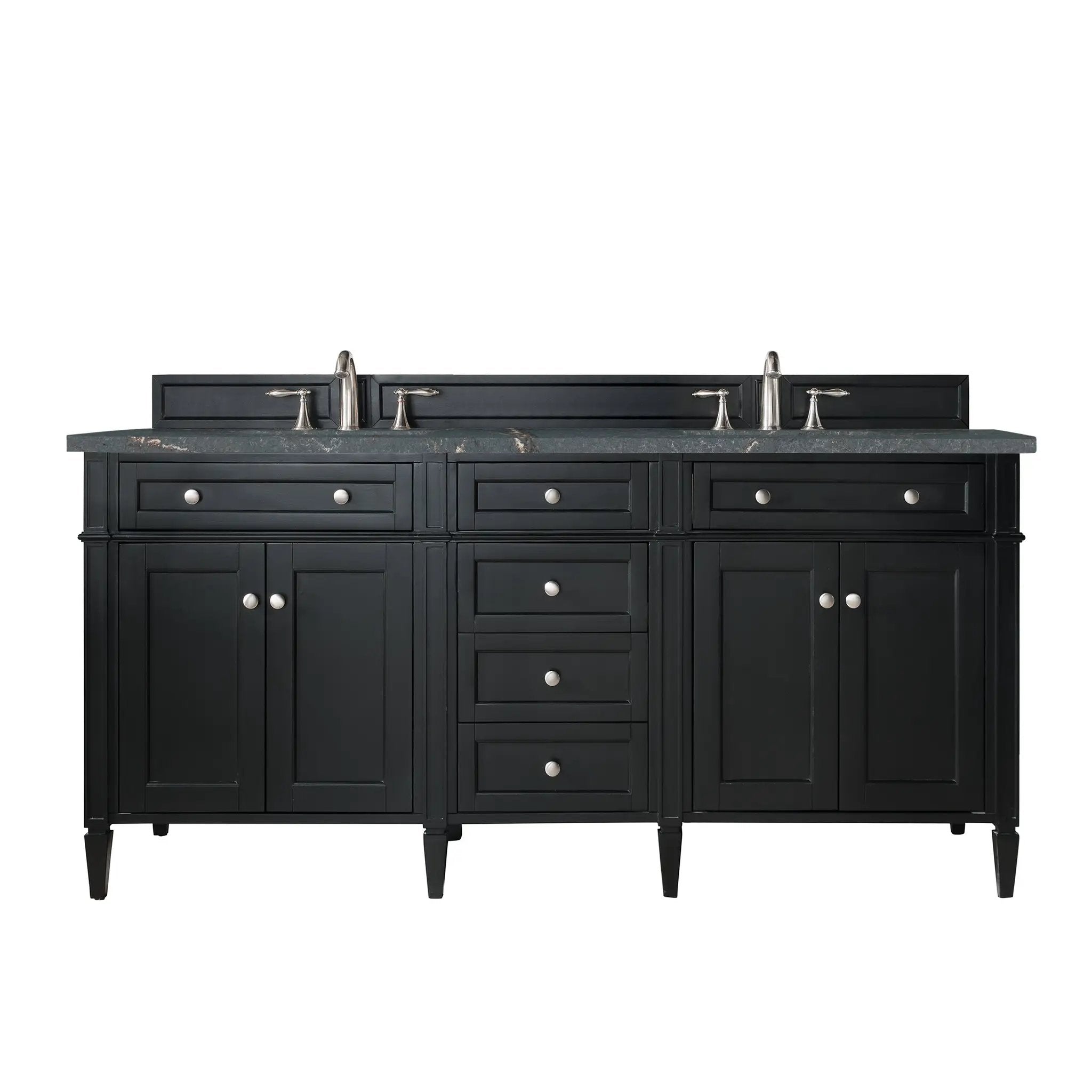 James Martin Brittany 72" Double Vanity Set - Black Onyx by James Martin Vanities