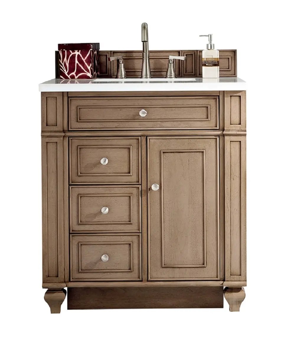 James Martin Bristol 30" Single Vanity Set - Whitewashed Walnut by James Martin Vanities