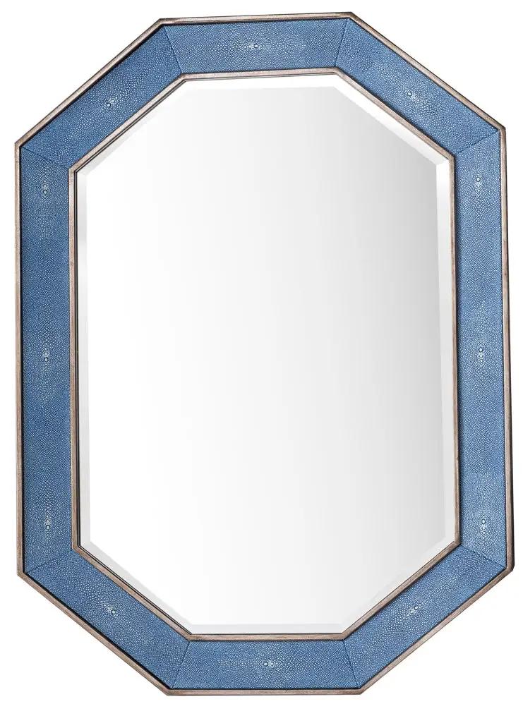 silver with delft blue mirror