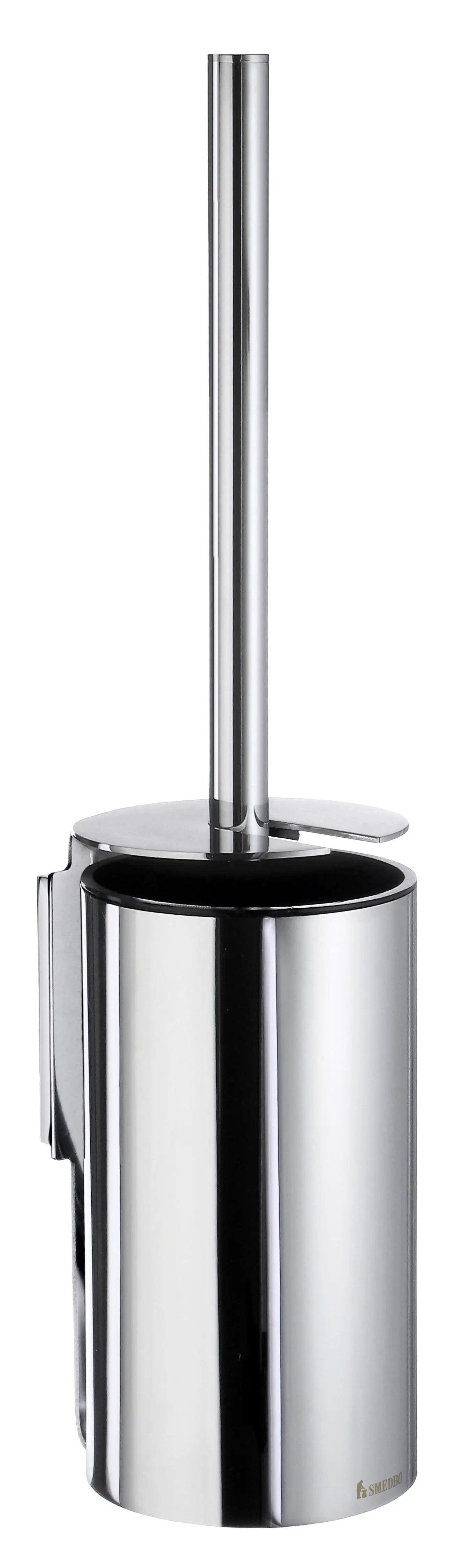 polished chrome toilet brush