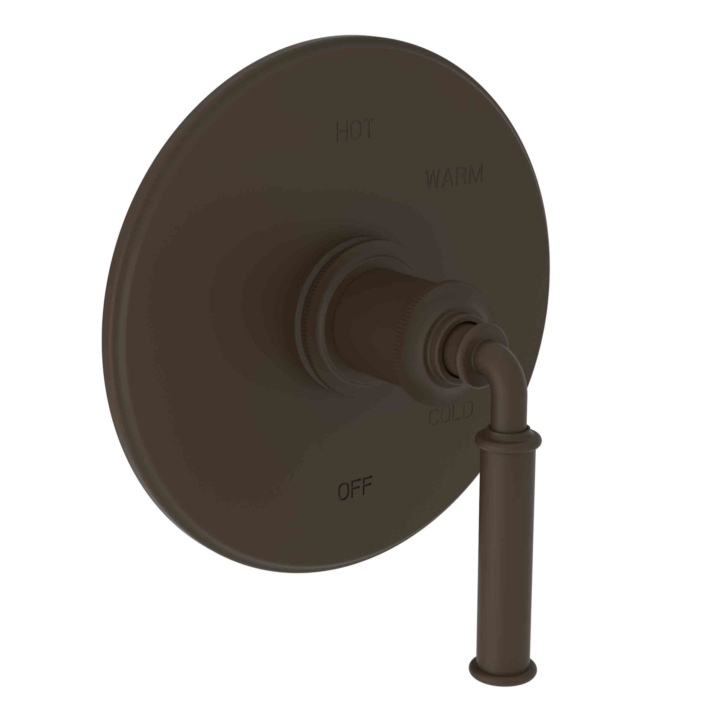 Newport Brass Taft Balanced Pressure Shower Trim Plate with Handle. Less showerhead, arm and flange.