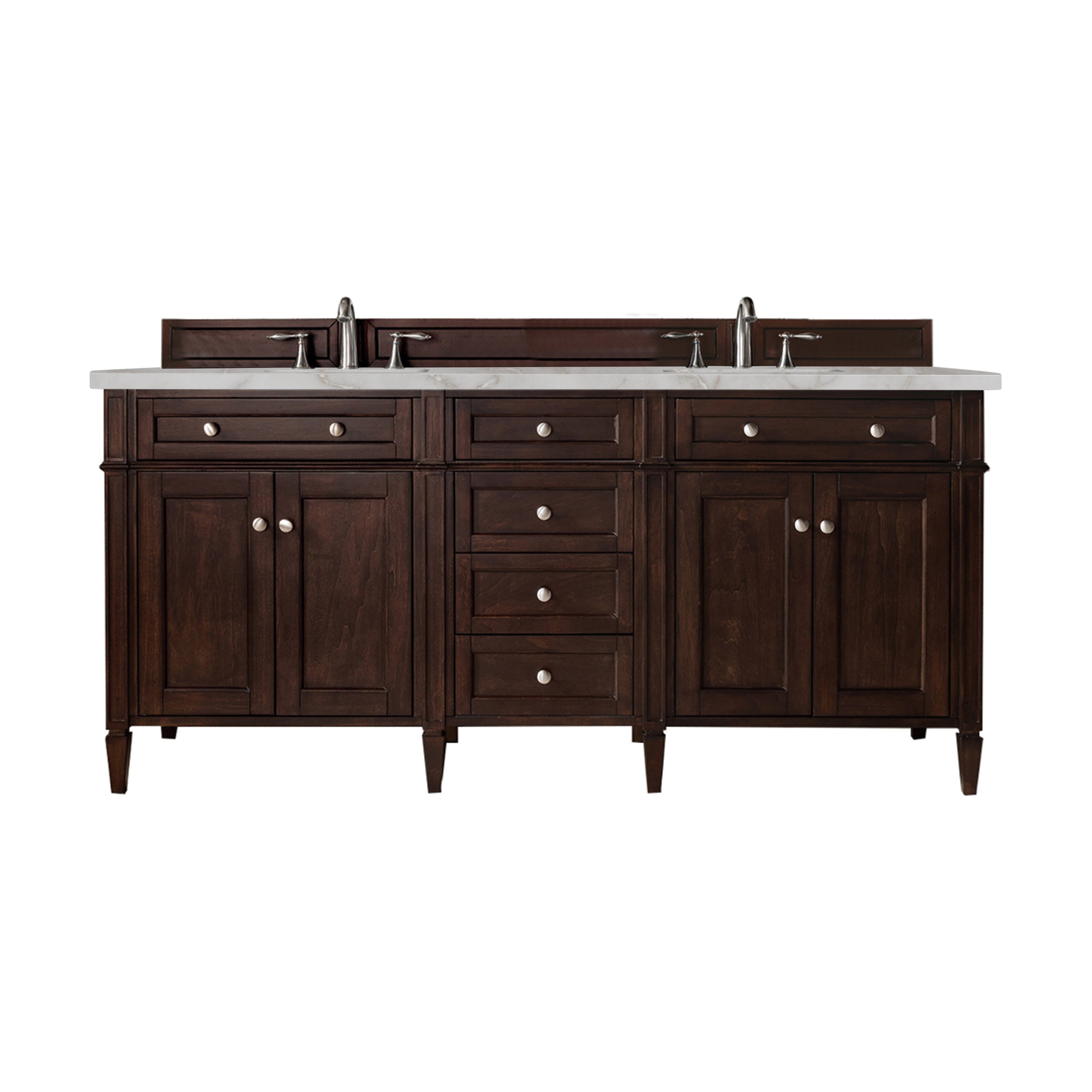 James Martin Vanities Brittany 72" Double Vanity - Burnished Mahogany
