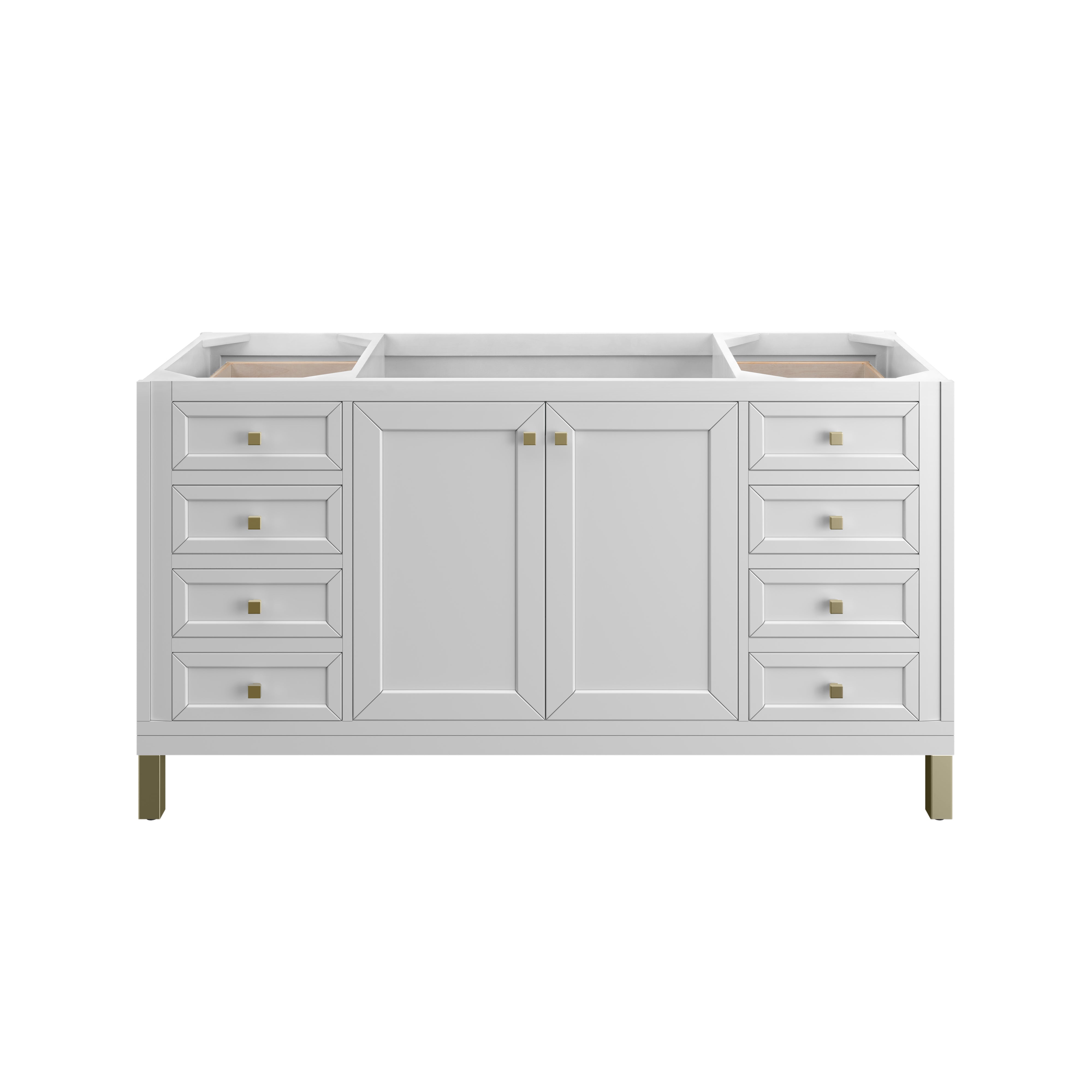 James Martin Vanities Chicago 60" Single Vanity - Glossy White