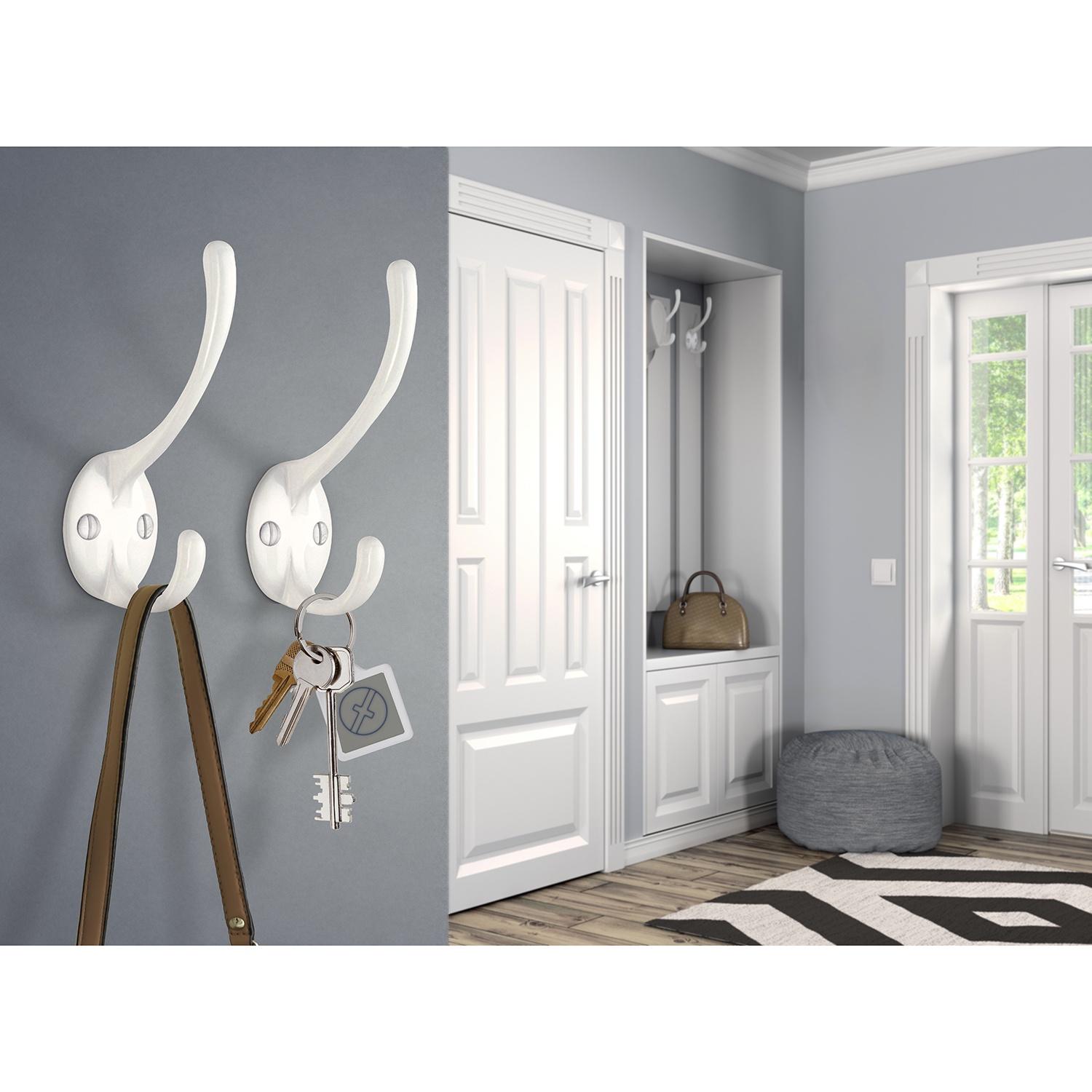 polished chrome coat hook