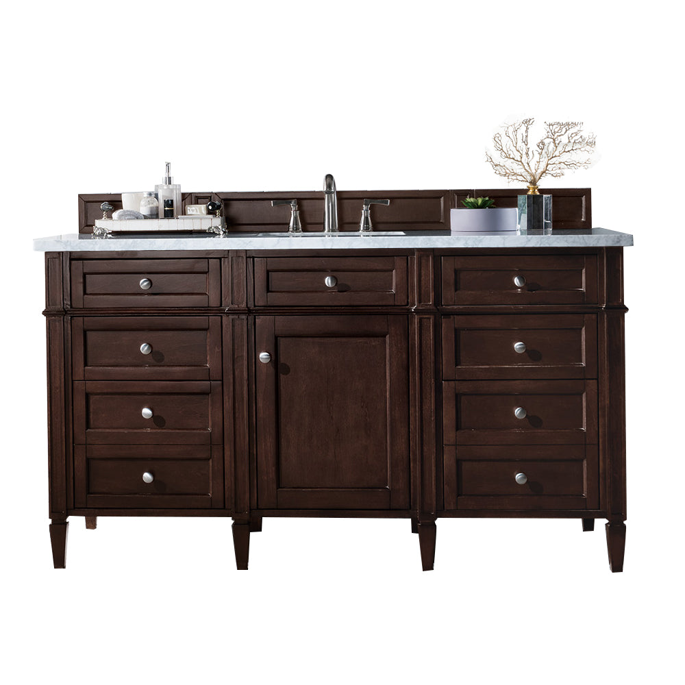 James Martin Brittany 60" Single Vanity Set - Burnished Mahogany by James Martin Vanities