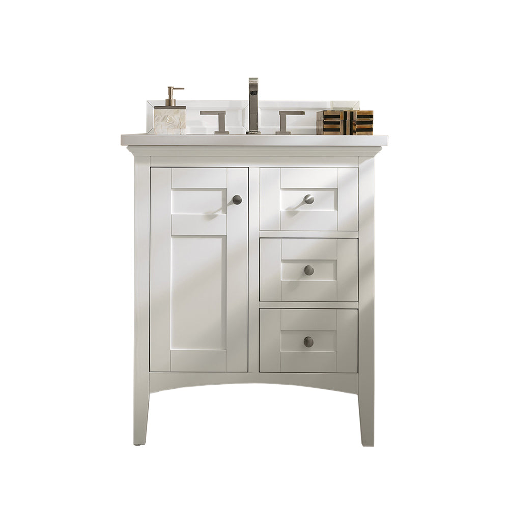 James Martin Vanities Palisades 30" Single Vanity - Bright White