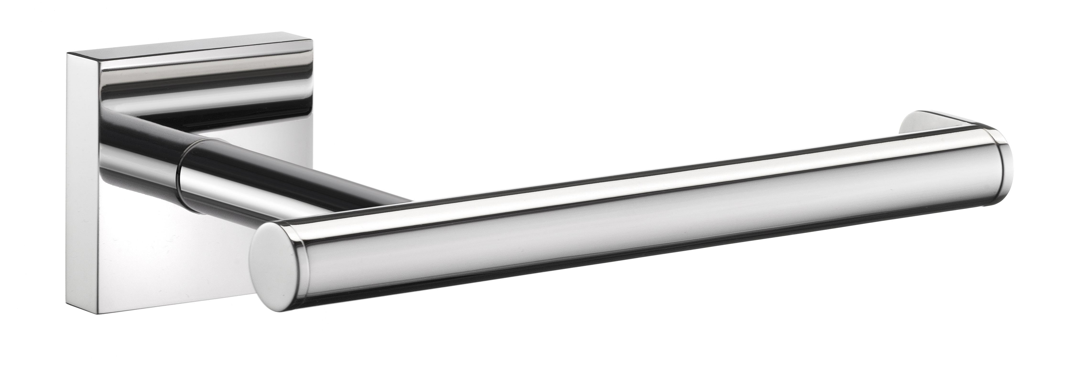 polished chrome toilet roll holder