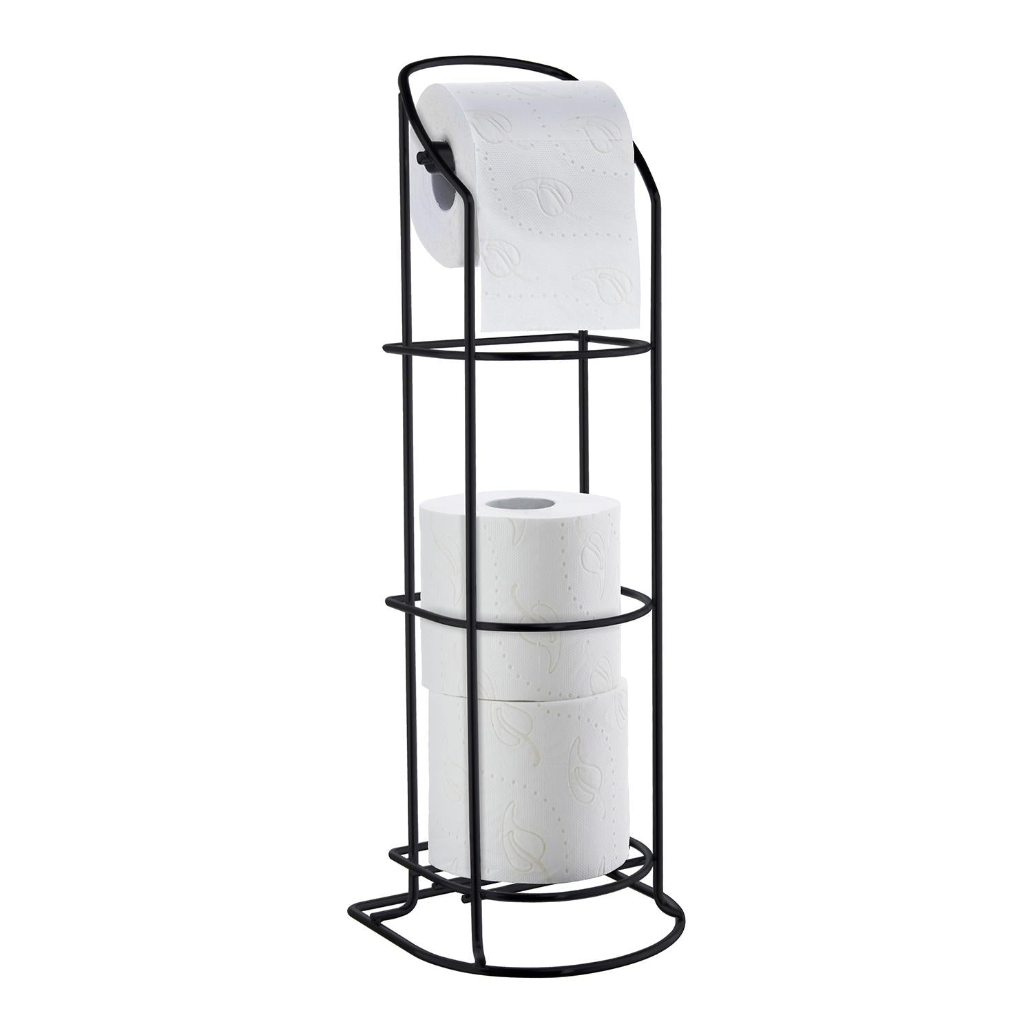 chromed toilet roll holder