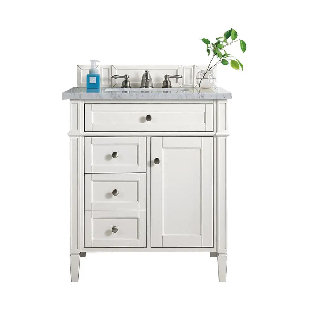 James Martin Brittany 30" Single Vanity Set - Bright White by James Martin Vanities