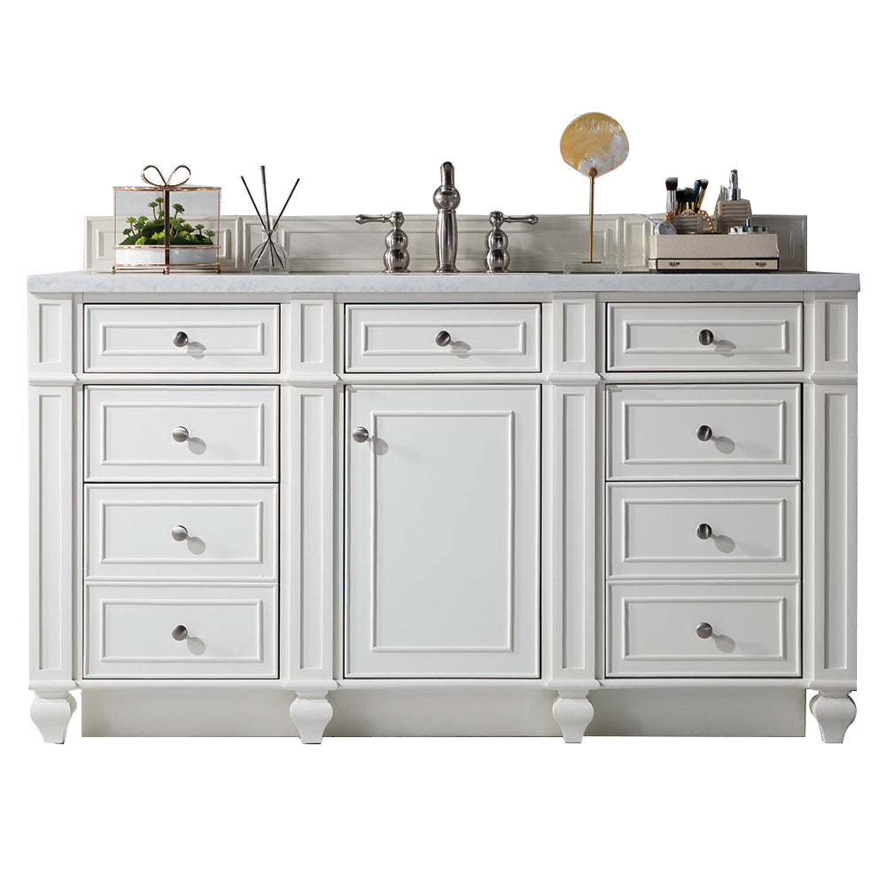 James Martin Vanities Bristol 60" Single Vanity - Bright White