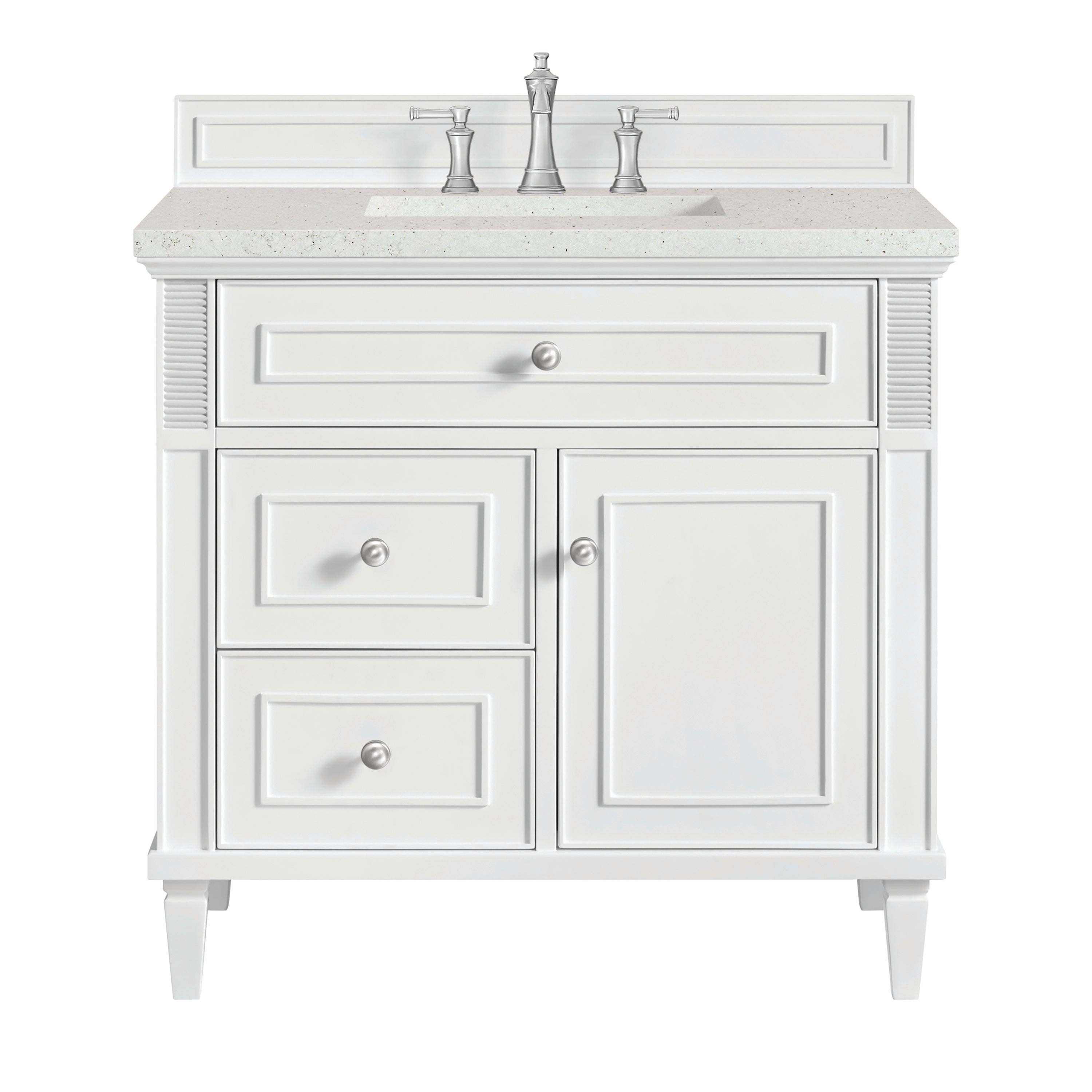 James Martin Vanities Lorelai 36" Single Vanity - Bright White