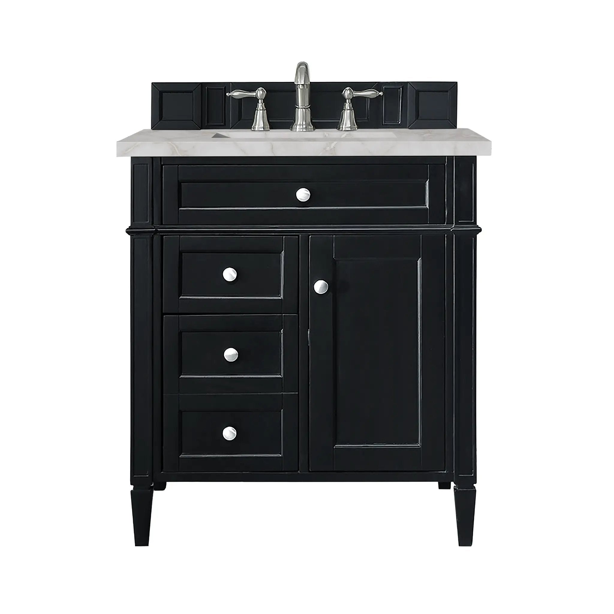 James Martin Brittany 30" Single Vanity Set - Black Onyx by James Martin Vanities