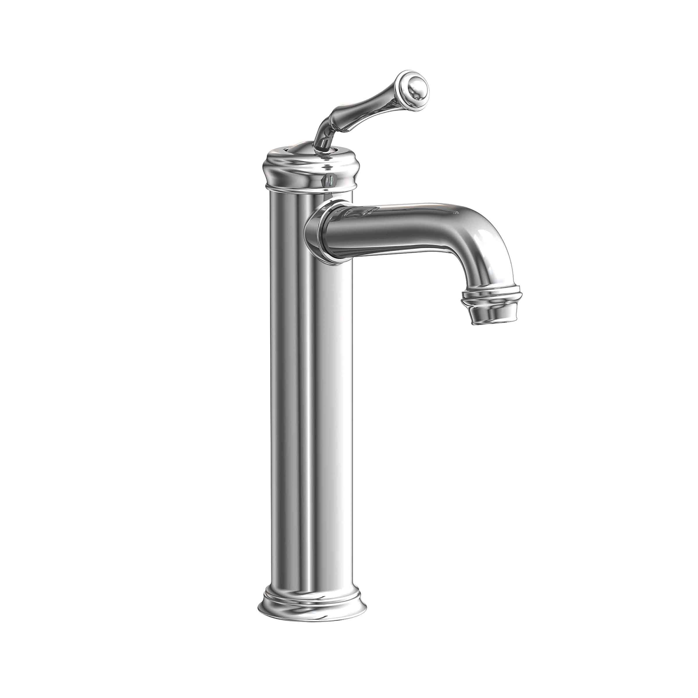 polished chrome vessel faucet